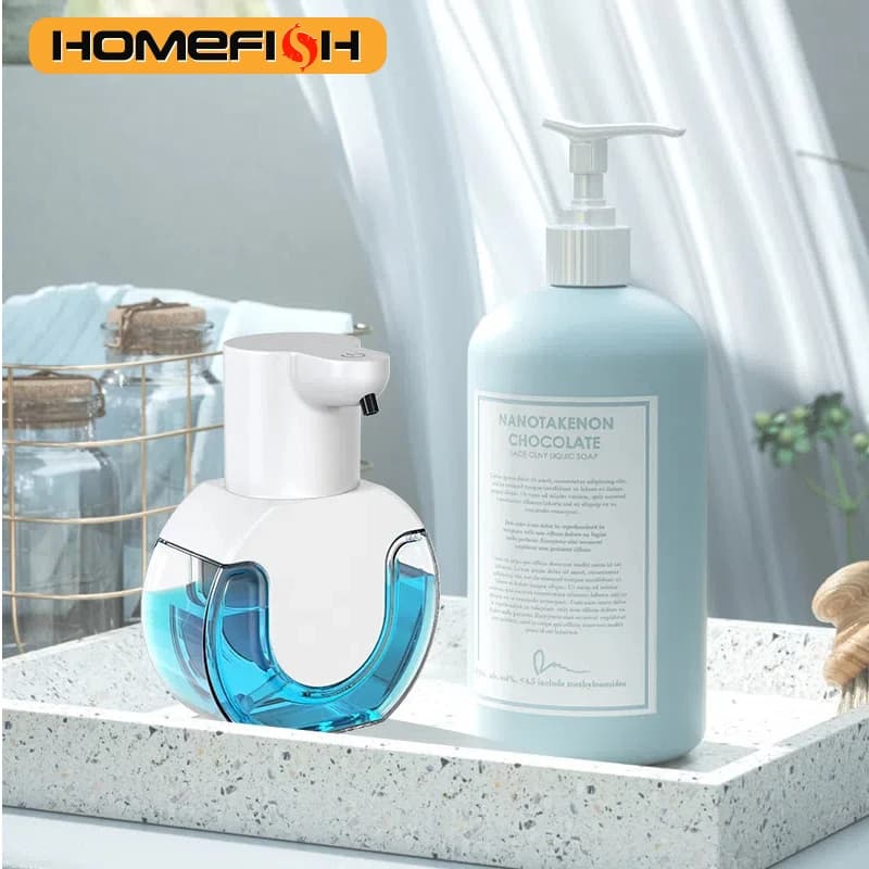 Dispenser di sapone intelligente Sensore di movimento touchless da 420 ml Dispositivo per il lavaggio delle mani Dispenser di sapone liquido a parete Modello liquido/schiuma