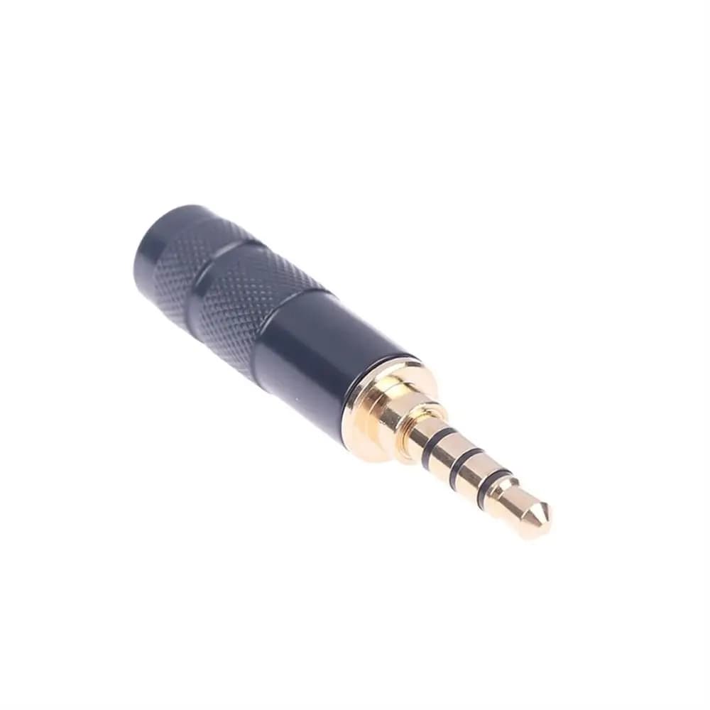 Adattatore convertitore microfono stereo da 3,5 mm TRS maschio a jack a 4 poli, connettore bilanciato da TRS a TRRS