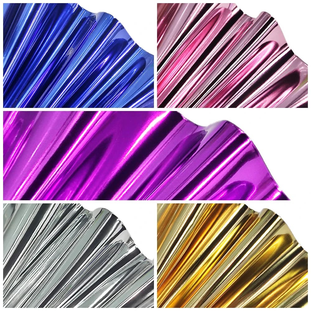 Tessuto Metallico Liscio 30*135cm, Ecopelle in TPU, Materiale per Cucito, Accessori per Cucito, Borse Fai-da-Te, Ecopelle PU per Arti e Mestieri
