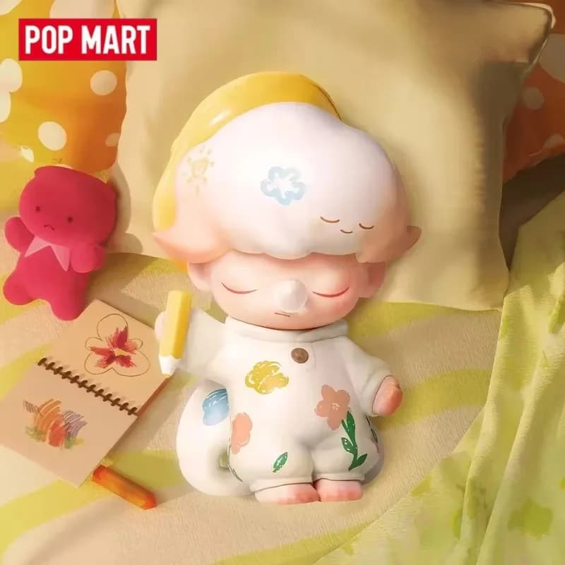 POPMART DIMOO Serie Meraviglie del Tessuto Scatola a Sorpresa Giocattoli Decorazione da Scrivania Figurine Anime Ornamento Regalo