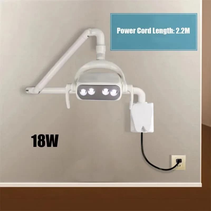 Lampada LED da parete senza ombre per esami, luce chirurgica orale per toelettatura animali, illuminazione per ispezione in chirurgia estetica e tatuaggi