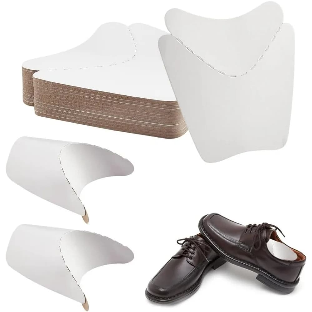 40 paia di inserti per scarpe in cartone per albero di scarpe Shaper per stivali per uomo Donna Organizzatore di scarpe 150x150x0,4 mm