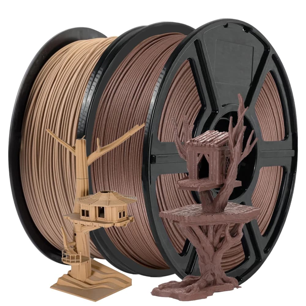 Filament of wood PLA 1,75 mm 1 kg 500 g 250 g FDM 3D Printer Materials plastic with veins wood powder Filament PLA Black Walnut