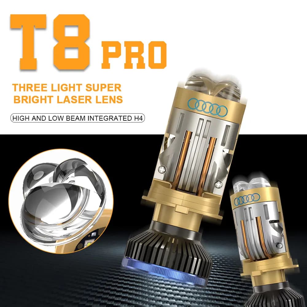 180W Bi LED H4 faro Mini lente proiettore 30000LM Auto lampada abbagliante anabbagliante Canbus lampadina per Auto moto LHD T8pro
