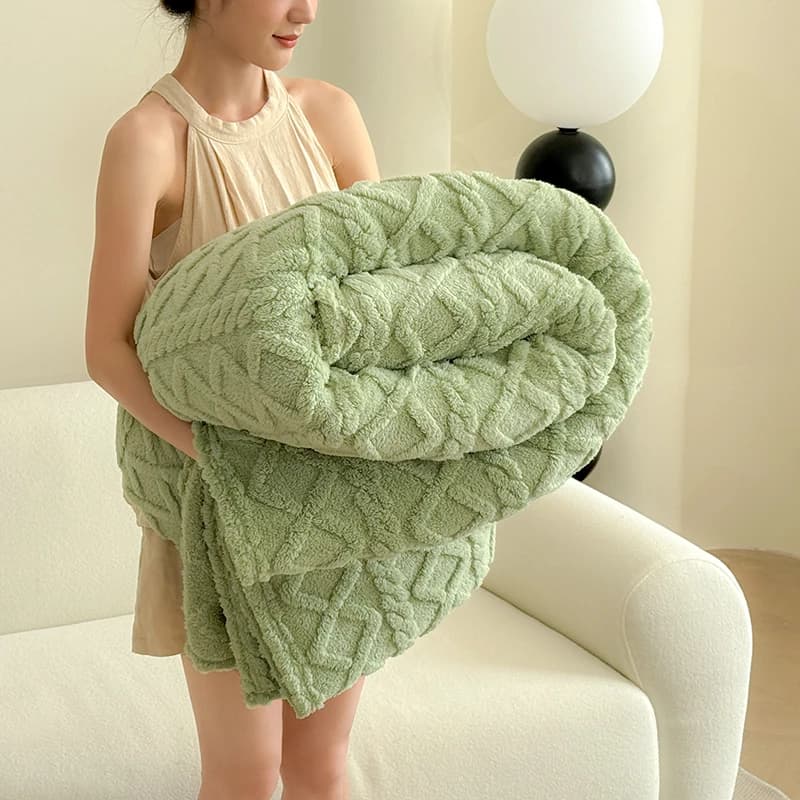 1pc coperte super morbide per letto colore verde singolo/queen/king plaid per divano copriletto caldo per coperte invernali in tinta unita