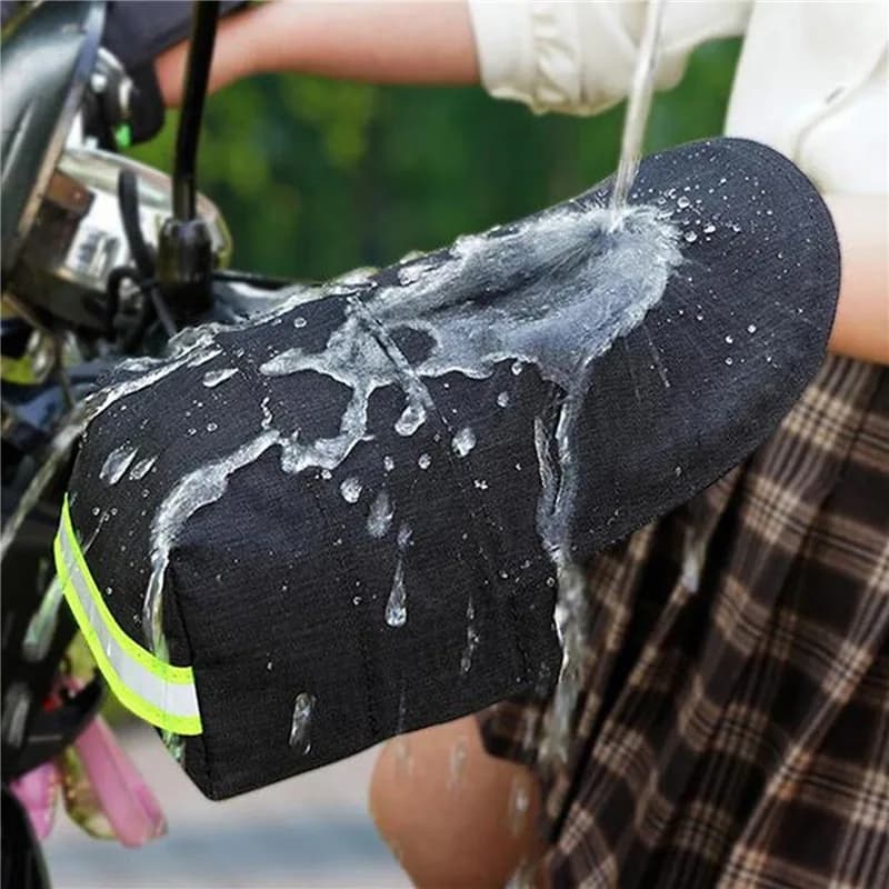 Manicotti per manubrio moto Guanti riflettenti invernali Guanti scaldamani Manicotti impermeabili Copri maniglia per bicicletta Copri mani Scaldamani