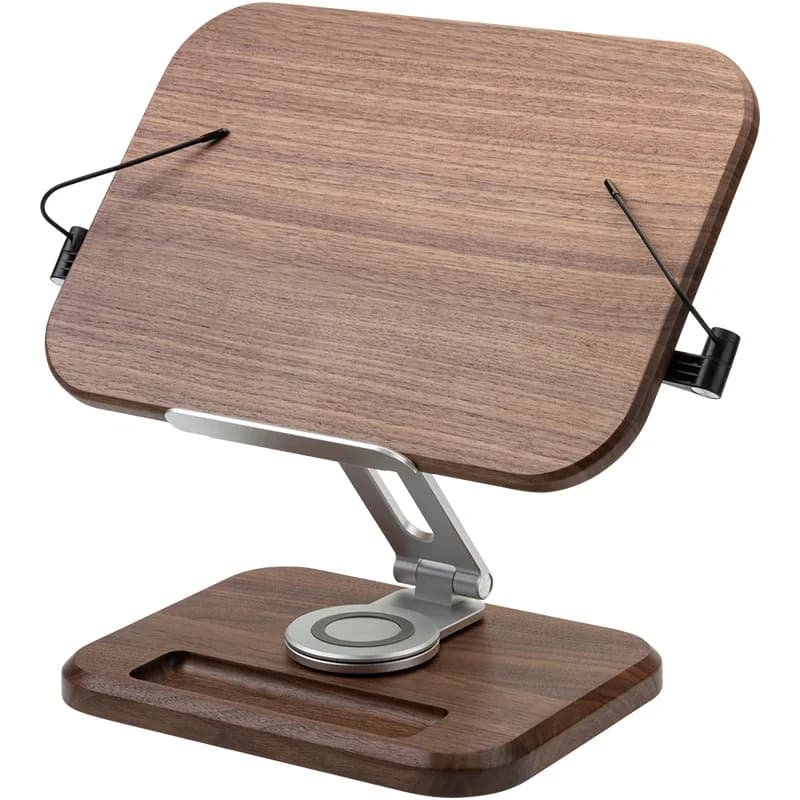 1pcs Black Walnut Solid Wood Reading Rack Student Reading Heightening Bracket Picture Book Ipad Tablet Notebook Bracket