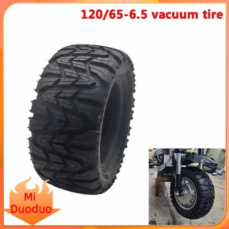 New Electric Scooter Modified Beach Bike Kart Tire Replacement Part TUOVT120/65-6.5 Off-Road Vacuum Tire