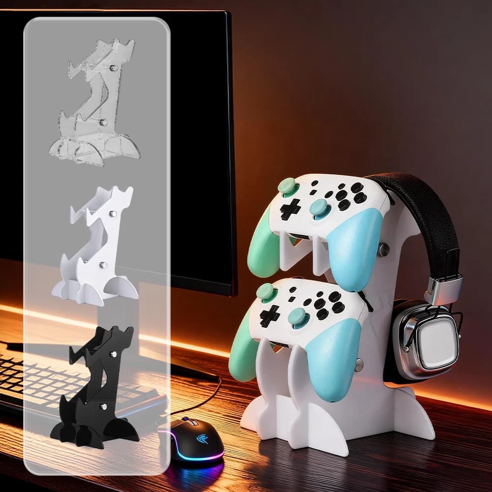 Supporto universale a doppio strato per controller/cuffie, adatto per PS5/PS4/Switch