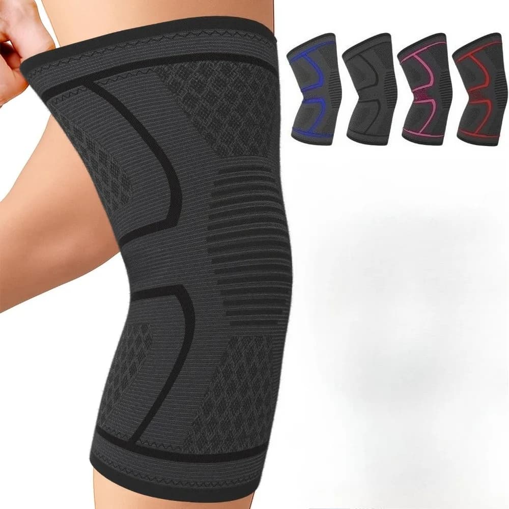 1 pezzo di ginocchiera a compressione per donne e uomini, ginocchiere, supporto per sport, corsa, sollevamento pesi, artrite, strappo del menisco