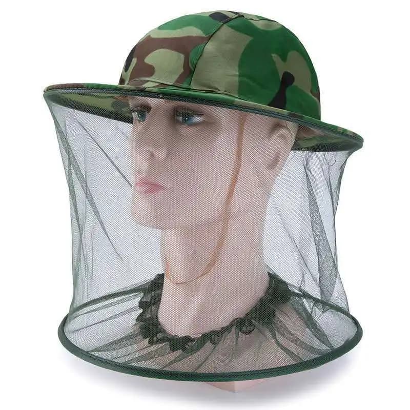 Cappello da apicoltura mimetico 1pc con zanzariera-cappello da scialle Anti-zanzara da esterno, ideale per la pesca e la protezione solare, Mad