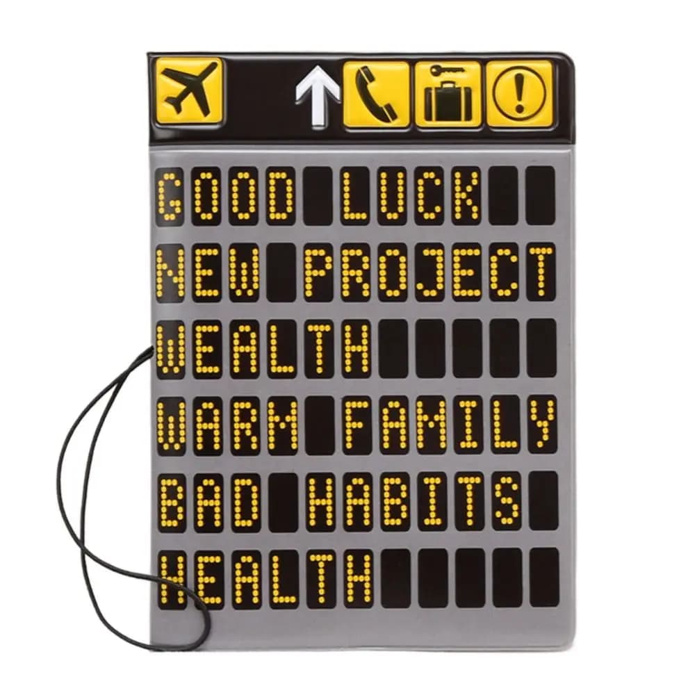 Multicolor 3D Pattern Passport Cover Audio Tape Camera Piano Post Ticket Clamp Travel Accessories Multi-function ID Card Holder