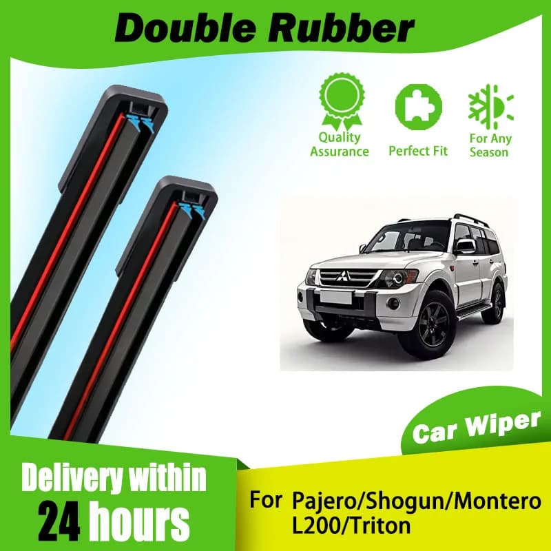 Auto Windscreen Wiper Blades For Mitsubishi Pajero/Shogun/Montero/L200/Triton Rubber Windshield Cleaning Brushes Car Spare