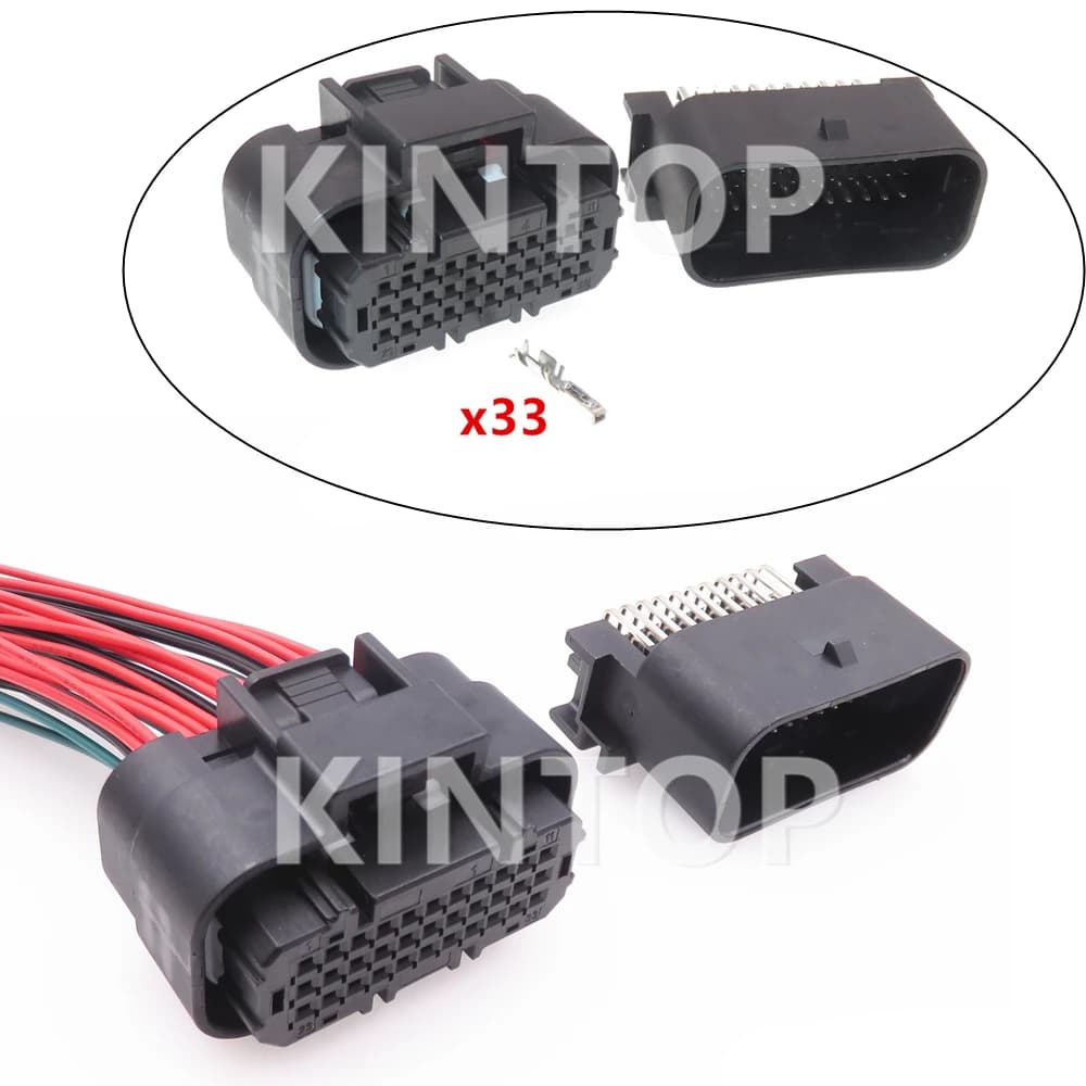 1 Set 33 pin 33 P connettore PCB a bassa corrente automatico 1554458-2 1554461-2 1554461-1 presa impermeabile per cavo elettrico ECU per Auto