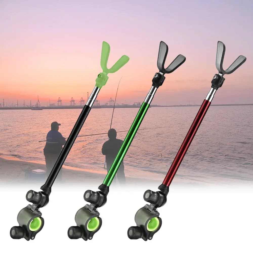 Multifunzionale estendi staffe allungate durevoli portatili supporto per canna da pesca supporto telescopico per canna da pesca