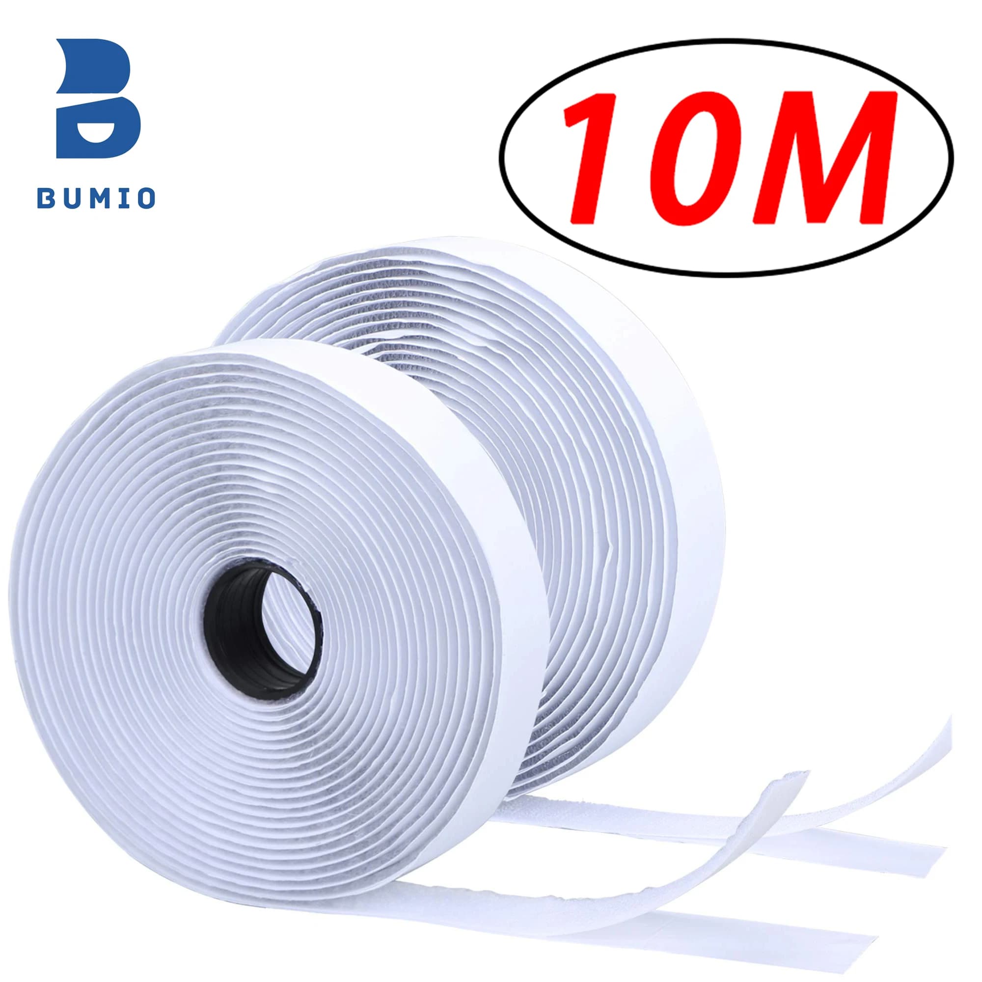 1-10M Velcros Tape autoadesivo gancio e anello di fissaggio casa fai da te Belcro Magic Tap Auto autoadesivo forte striscia di colla cinturino Nastro Adesivo Forte Velcro per Casa