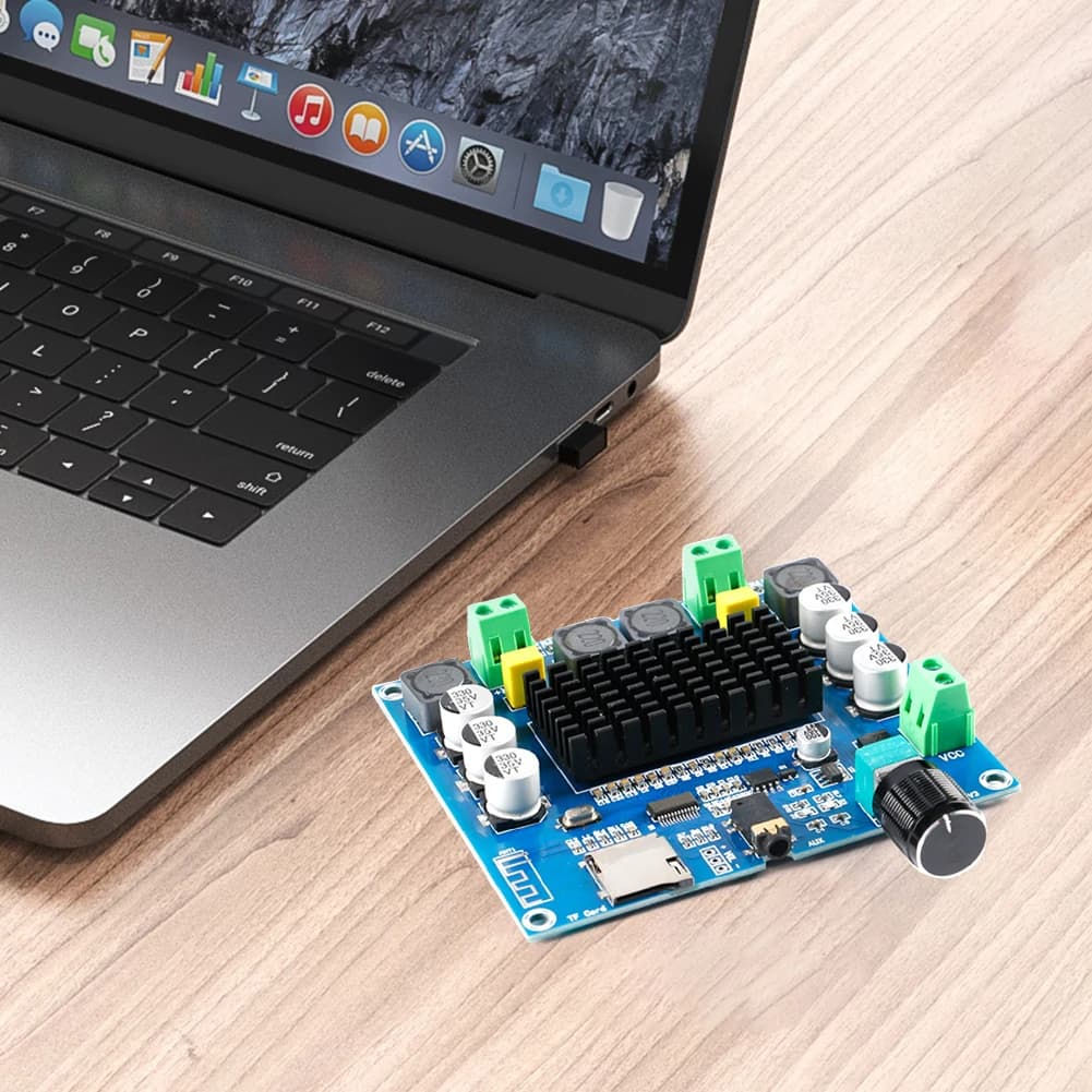 Audio XH-A105 Dual Channel Amplifier Card TDA7498, High Power Audio Module Compatible with Bluetooth for Speakers and Home Theater Fai-da- ♪