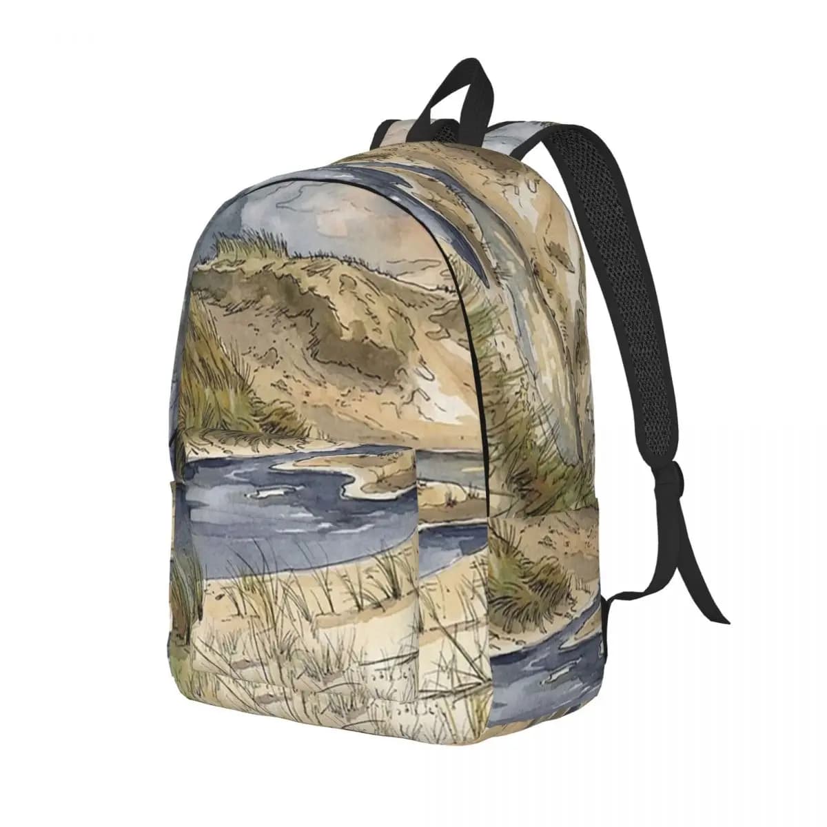 De Hors Nature Reserve, Texel, Paesi Bassi Zaino per studenti Borsa da scuola Zaino da viaggio per escursioni Borsa da viaggio alla moda Borse a tracolla