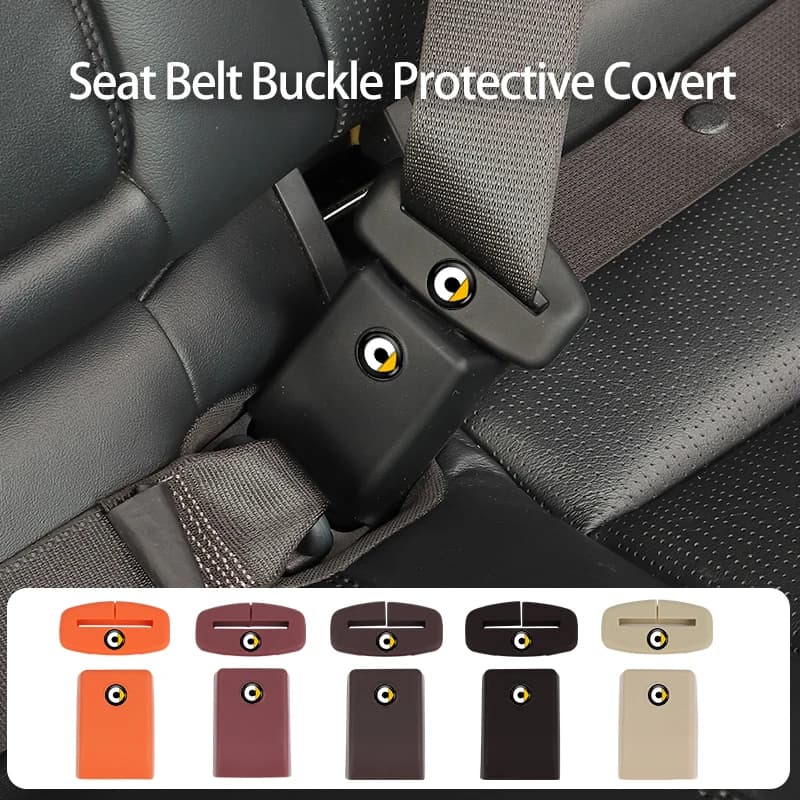 Car Silicone Seat Belt Buckle Covers Scratch-Resistant Protective Covers Car Interior Accessories For Smart Cabrio Crossblade