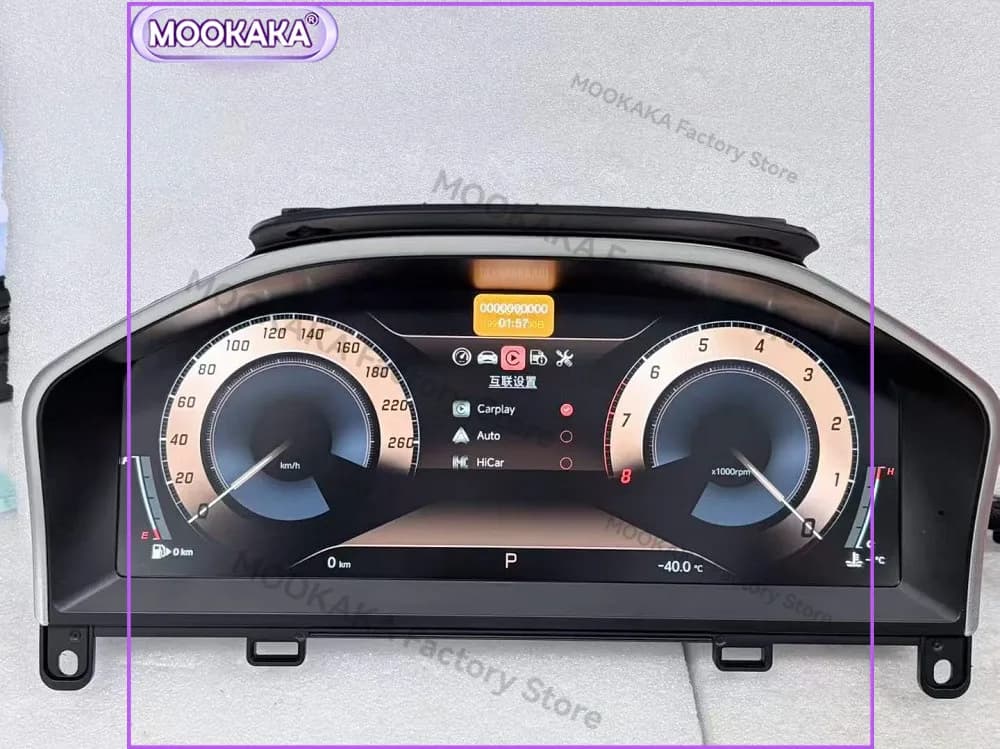 Cruscotto Digitale Auto per Volvo XC60 S60 2015~2017, Display LCD Virtuale con Tachimetro e Mappa Carplay