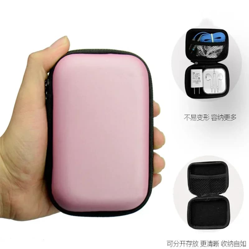 Borsa per cavi da viaggio Organizzatore di gadget USB digitale portatile Cavi per caricabatterie Custodia per cosmetici con cerniera Kit Custodia Accessori Forniture