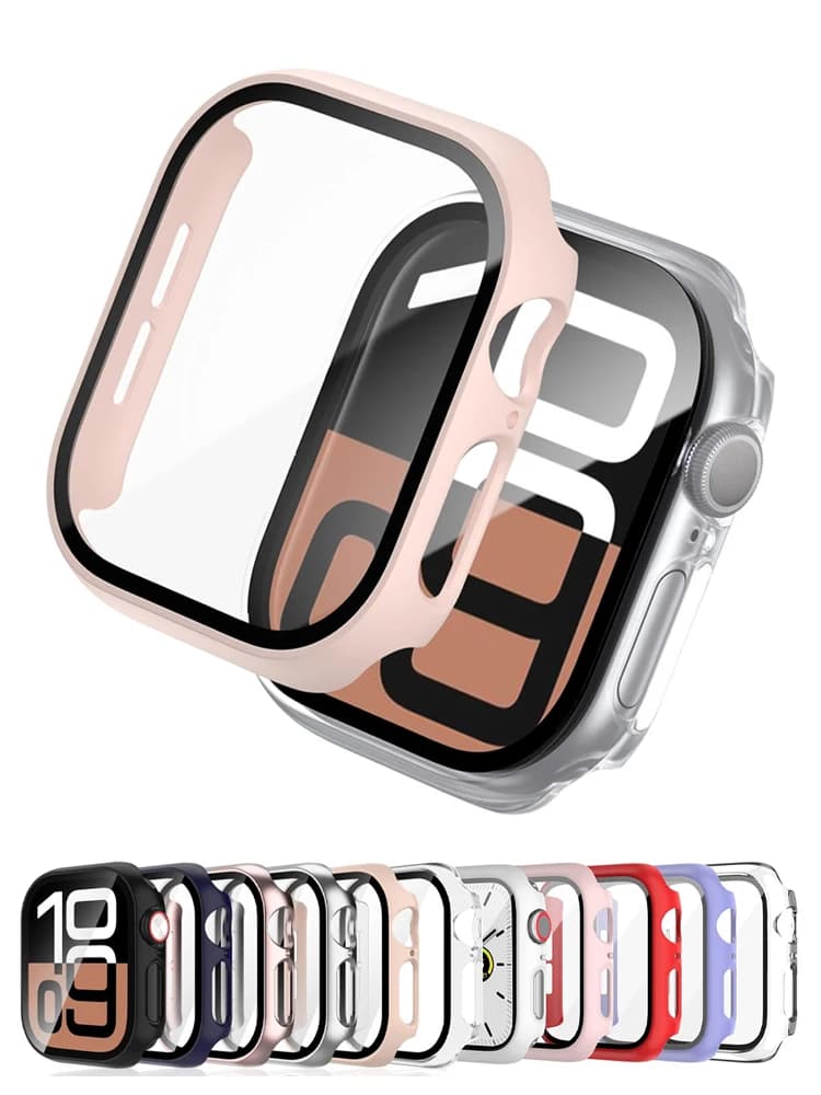 Custodia protettiva per Apple Watch 10 42mm 46mm Accessori Protezione schermo Vetro temperato HD Paraurti rigido per PC Protezione serie iWatch