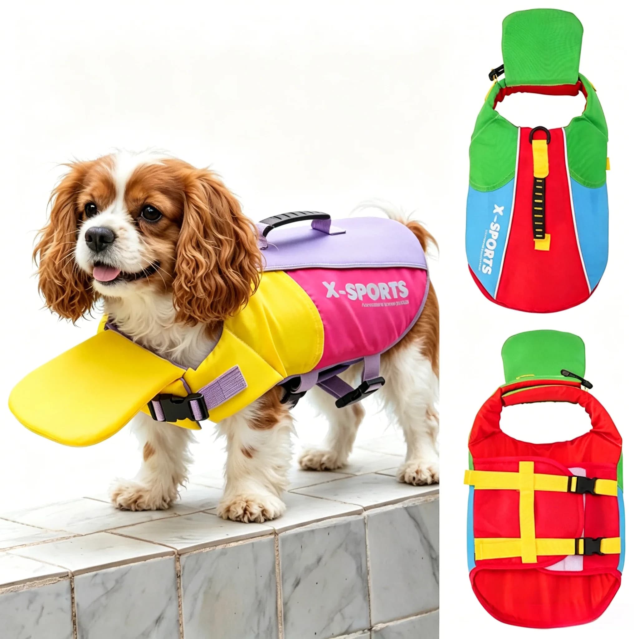 Small Medium Large Dog Summer Swim Life Jacket Floating Vest Pool Water Play Pet Swimming Outfit For All Breeds