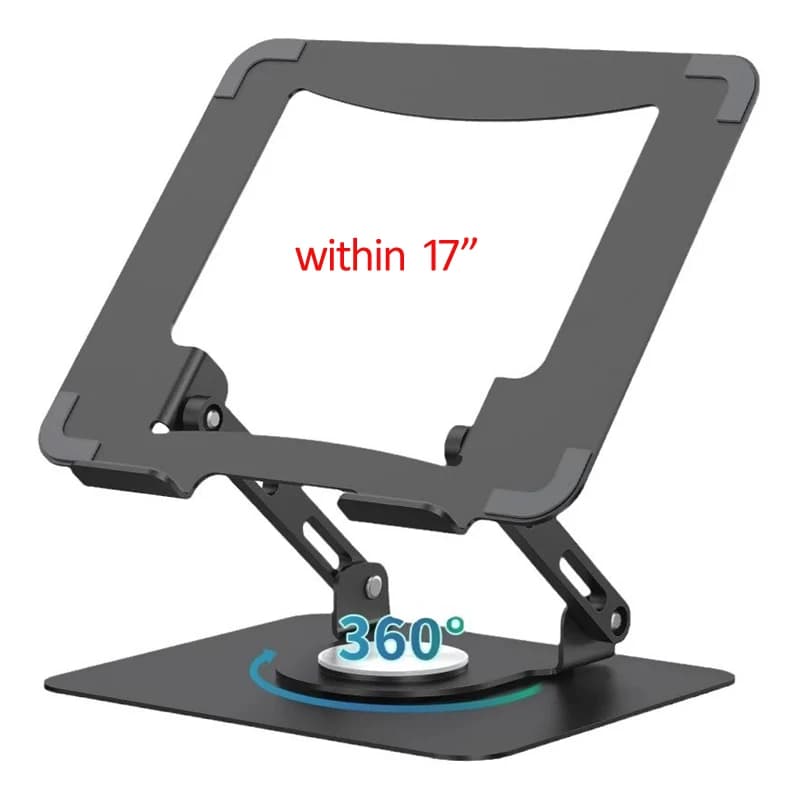 D-MOUNT TT-110 ACCIAIO alluminio 4 "-17" Tablet supporto da tavolo supporto per computer portatile telefono rotazione a 360 gradi inclinazione verso il basso