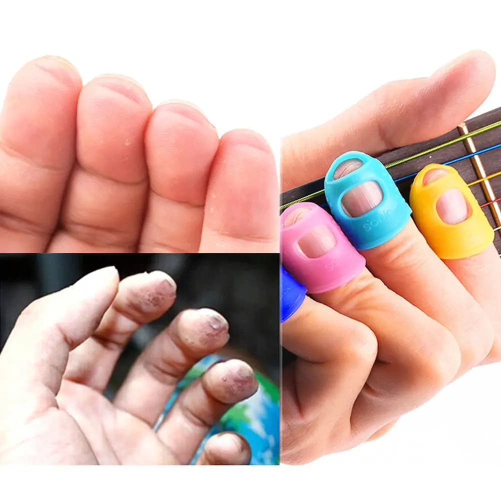 Set Premium di 37 Ditaere in Dovo per Chitarra, Basso e Ukulele - Copridita Durevoli, Leggeri e Ultra Sottili