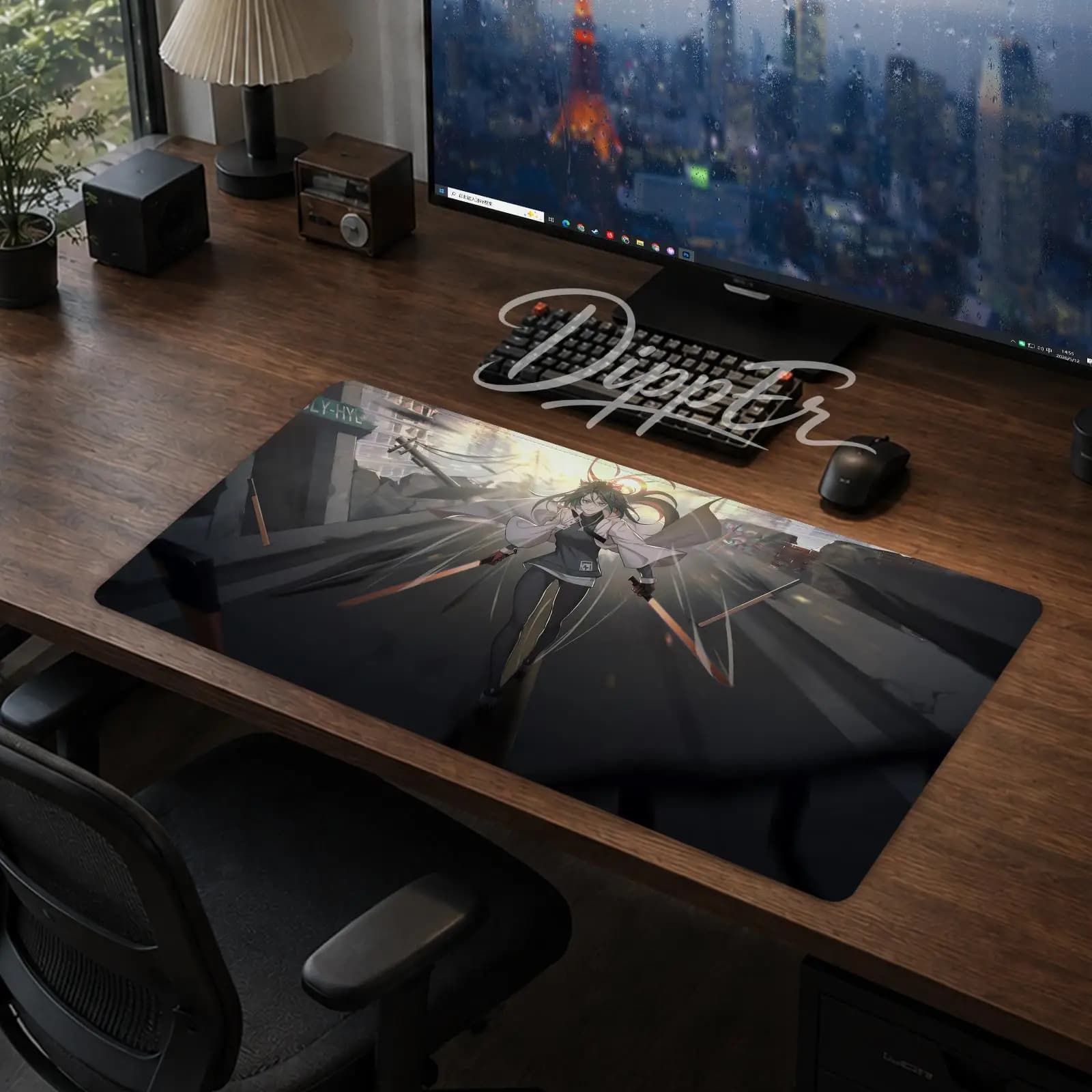 A-Arknights Texas Mouse Pad Office Large Desk Mat Gaming Mousepad Rubber Bottom Non-Slip Cushion 900X400