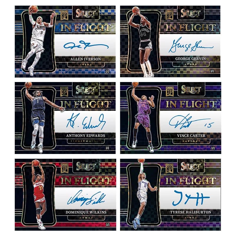 Fai da te fatto in casa Panini Basketball Star Card Iverson Edwards Dominique Wilkins George Gervin Collezione di carte Giocattoli Regalo