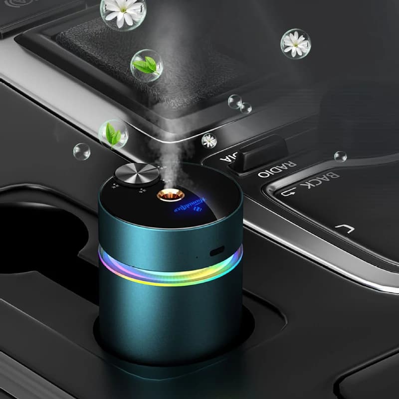 Ultrasonic Auto Humidifier, Rechargeable USB, Electronic Flavor Diffuser, Mist Maker, Vehicle Deodorant, Car Accessories