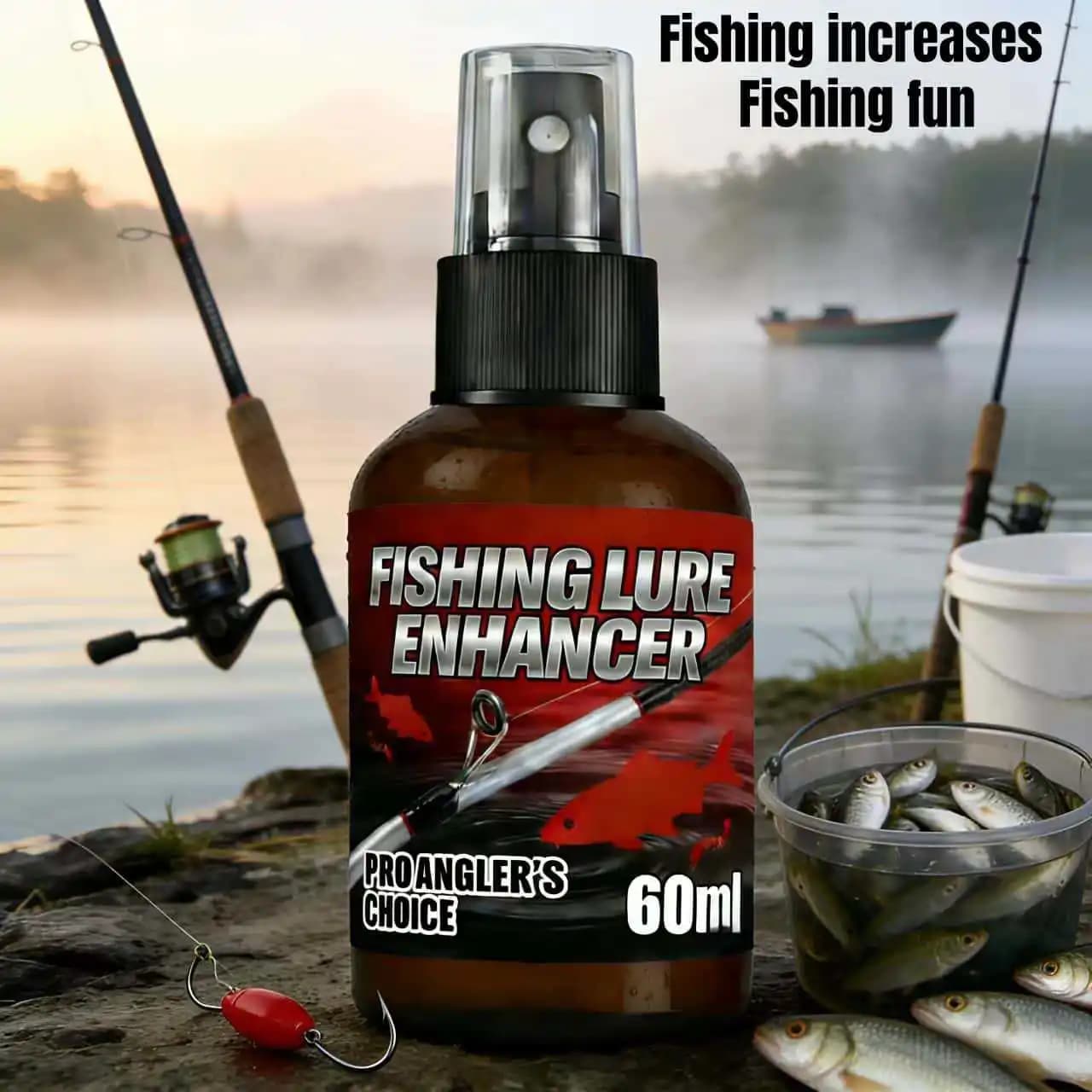 Fishing Lure Enhancer Spray, Pro Anglers Choice Fishing Lure Enhancer - 60ml Liquid Attractant for Enhanced Bait Performance