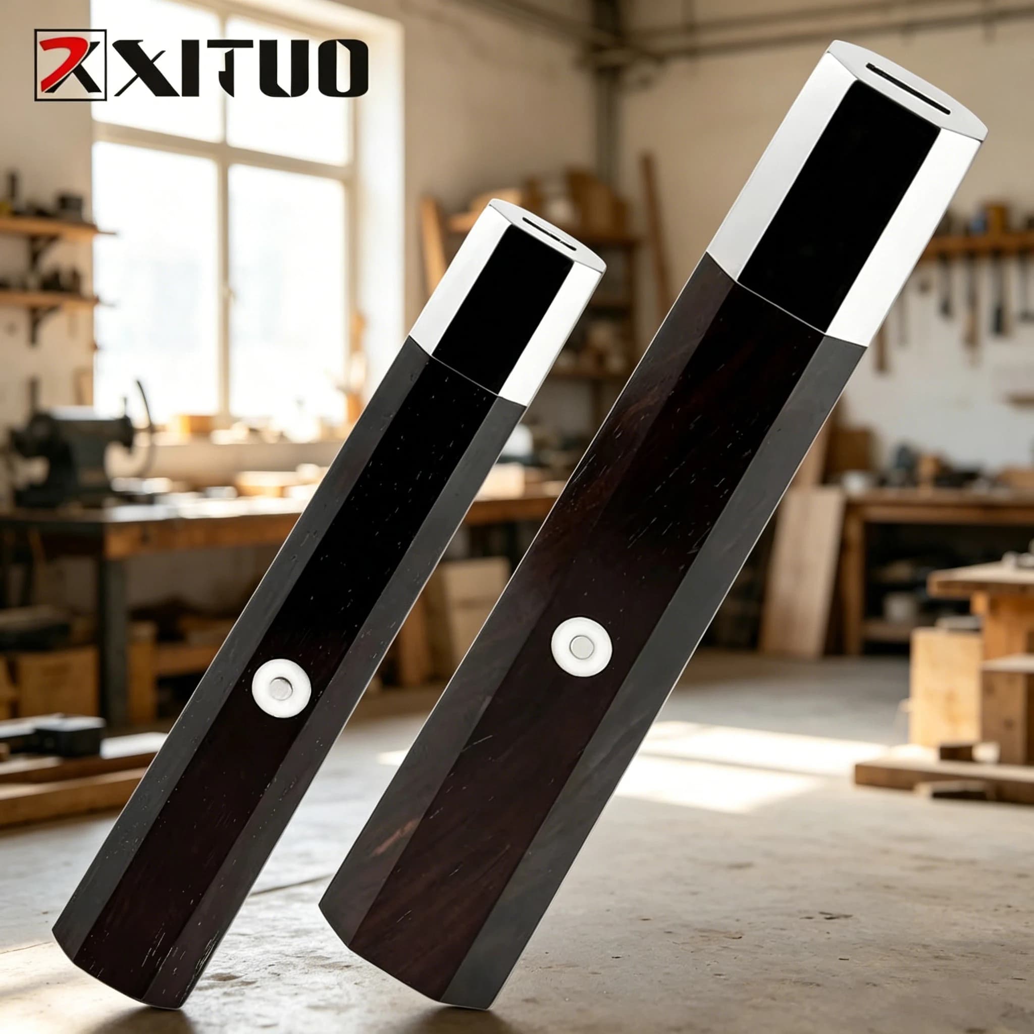 Manico per coltello giapponese fai-da-te in ebano ottagonale, ricambio personalizzato di fabbrica, accessori per coltelli da cucina da chef