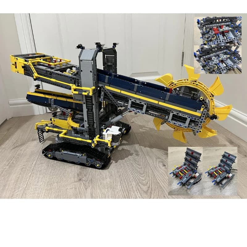 MOC-24566 Nuovo 42055 Slick Secchio Ruota Escavatore Gru Gru Modello 3944PCS Building Block Giocattoli Per Bambini Giocattoli Ragazzo Regali Di Natale