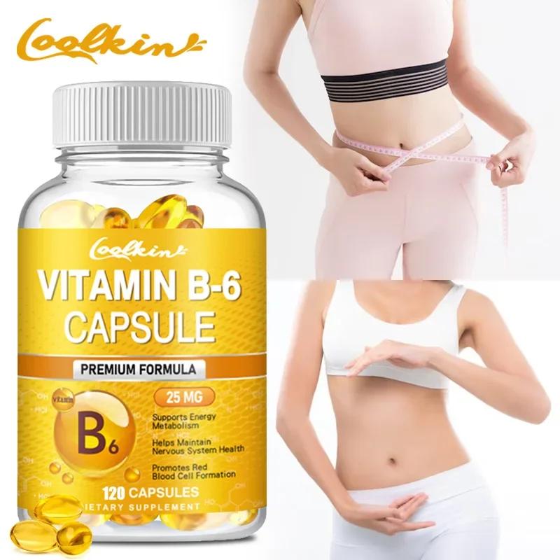 Vitamin supplement B-6-Maximum absorption 120 Softgels Non ogm, gluten-free