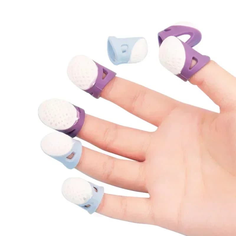 Ditale in silicone fai-da-te Copri dito antiaderente Ditale Mano Punto croce Accessori per cucire Ditale antiscivolo per protezione delle dita