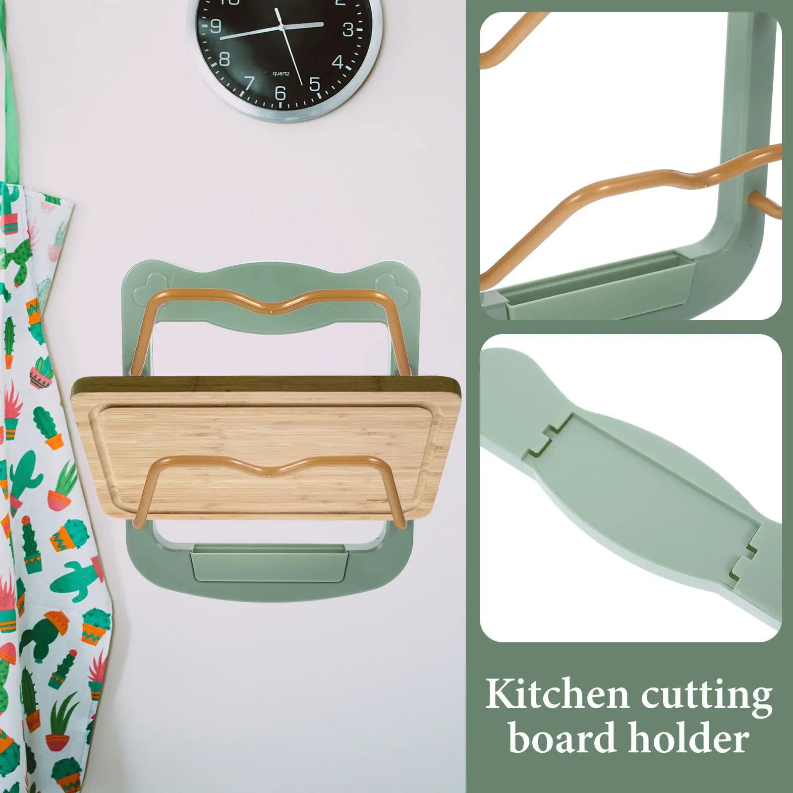 Chopping Board Organizer Wall Holder Plastic Kitchen Storage Rack Cutting Board Stand Pot Lid Holder Space Saving