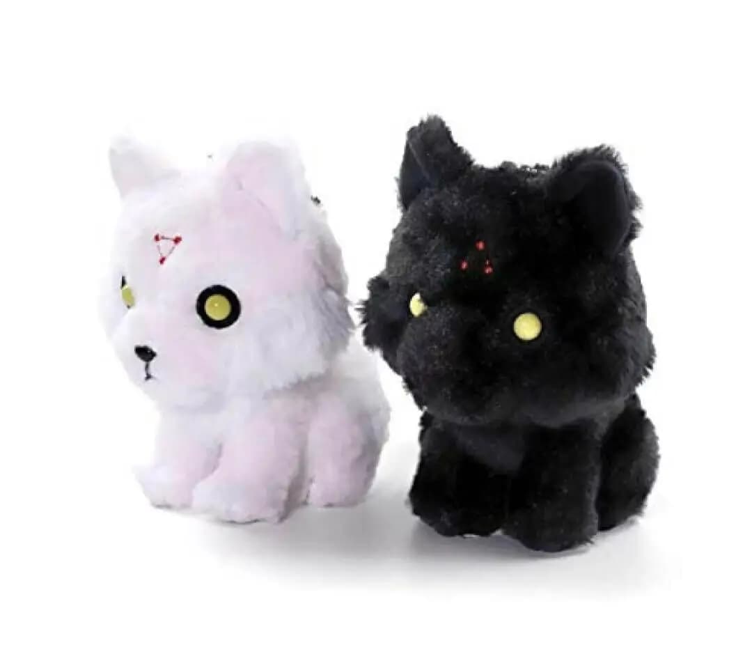 Nuovo Anime Megumi Fushiguro Nero Bianco Divini Cani Portachiavi Peluche Piccolo Pandent Bambini Peluche Per I Bambini 15 CM