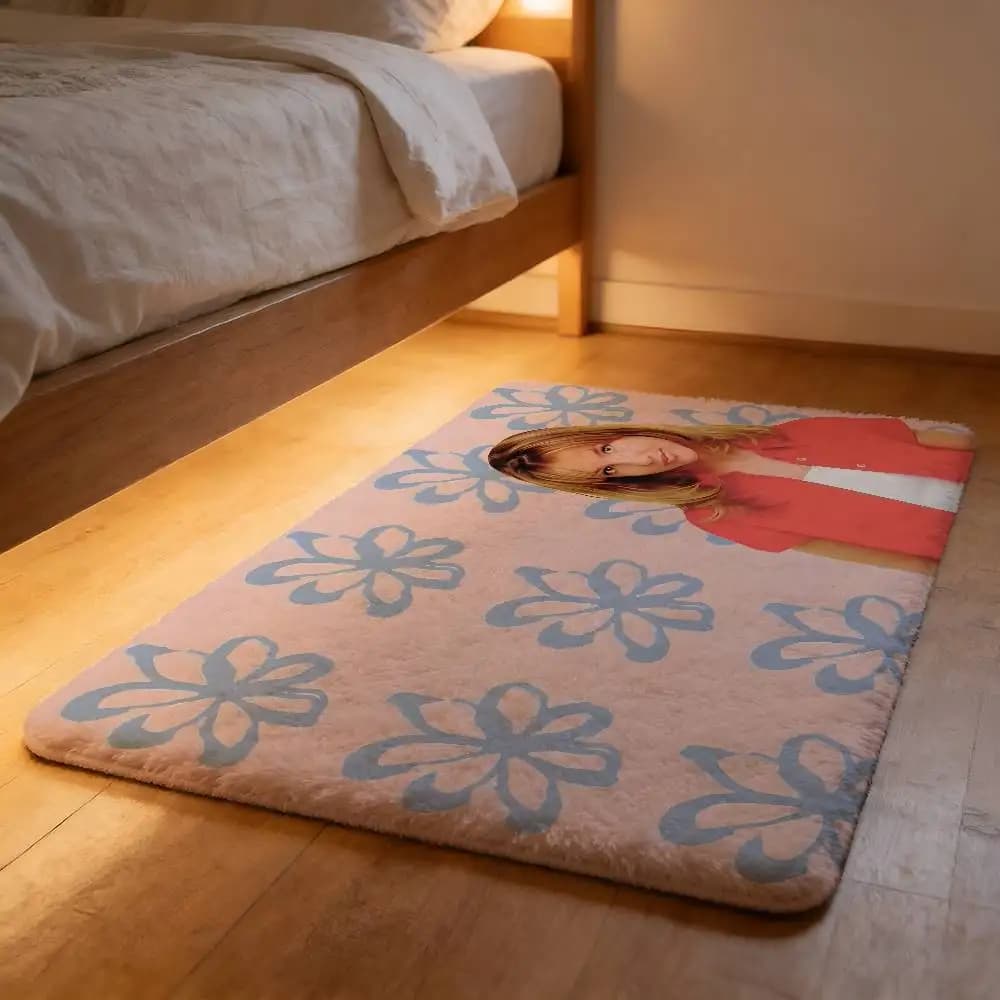 B-Britney Spears Soft Cloud plush carpet, non-slip, which does not leave hair, absorbent, for the house