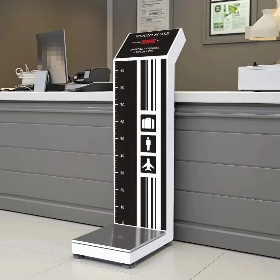 Digital Coin Operated Steel LED Luggage Scale High Quality OEM ODM for Airport Travel Laboratory Weighing
