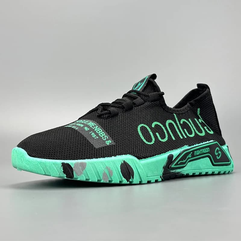 Men's Light Sport Shoes Summer New Jersey Breathable Men's Shoes Versatile Running Shoes With Soft Sole Non-slip Men's Sneakers