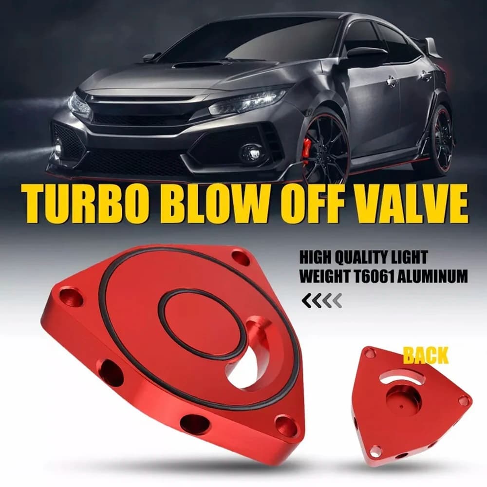 1Pc Auto Turbo Valvola di Scarico Piastra Spacer Per 2015-2021 Honda Civic Vortex Valvola di Scarico Guarnizione T6061 Alluminio Auto Sostituzioni