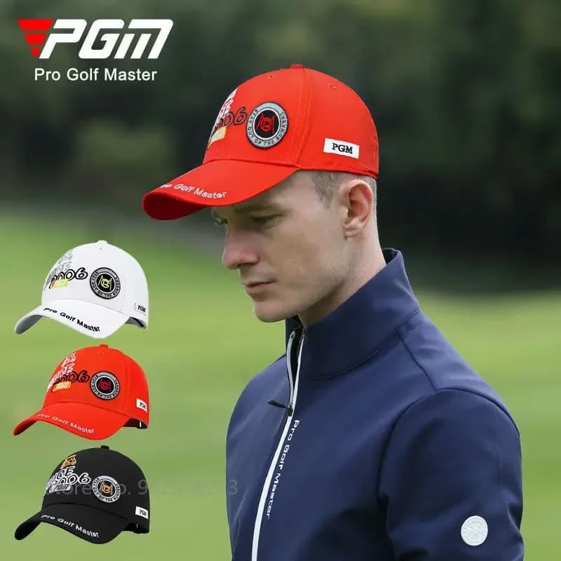 PGM Uomo Traspirante Visiera parasole ad asciugatura rapida Protezione solare Cappello da golf Moda maschile Ricamo Berretti da golf Cappelli sportivi anti-sudore regolabili