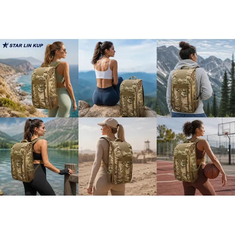 STAR LIN KUP 55L Tactical Medical Backpack Outdoor Camping Survival First Aid Kit Rucksack for Hunting Hiking Sport Emergency