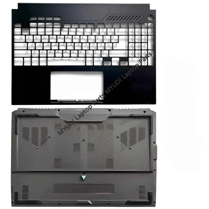 Nuova Scocca per Laptop ASUS TUF A16 FA617 FA617N FA617NT FA617RS FX617 FX607, Cover Superiore Palmrest e Base Inferiore Nera