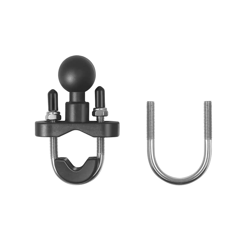 Supporto a sfera da 1 pollice (25 mm) per manubrio moto e bici, attacco RAM per action cam, telefono, GPS, supporto per tubo o guida