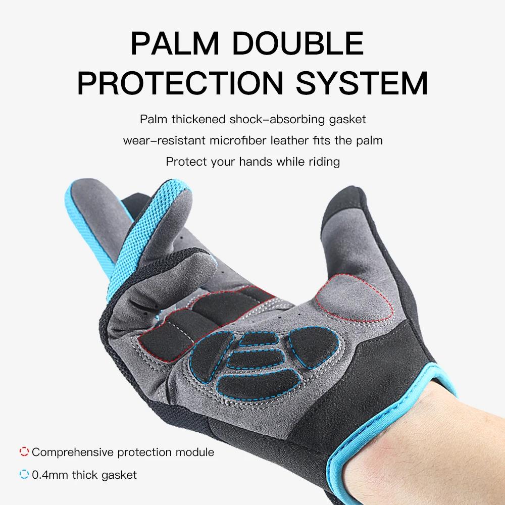 2023 Mountain Bike Touch Screen cycling gloves breathable impact absorption sport Fitness spring summer riding gloves