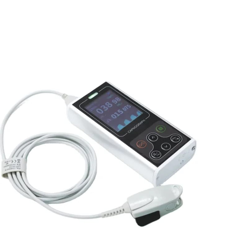 ETCO2 Monitor Pulse Oximeter Multi Parameter Vital Signs Monitor Manual Power Alarm Function WIFI Enabled Home Hospital Use CE