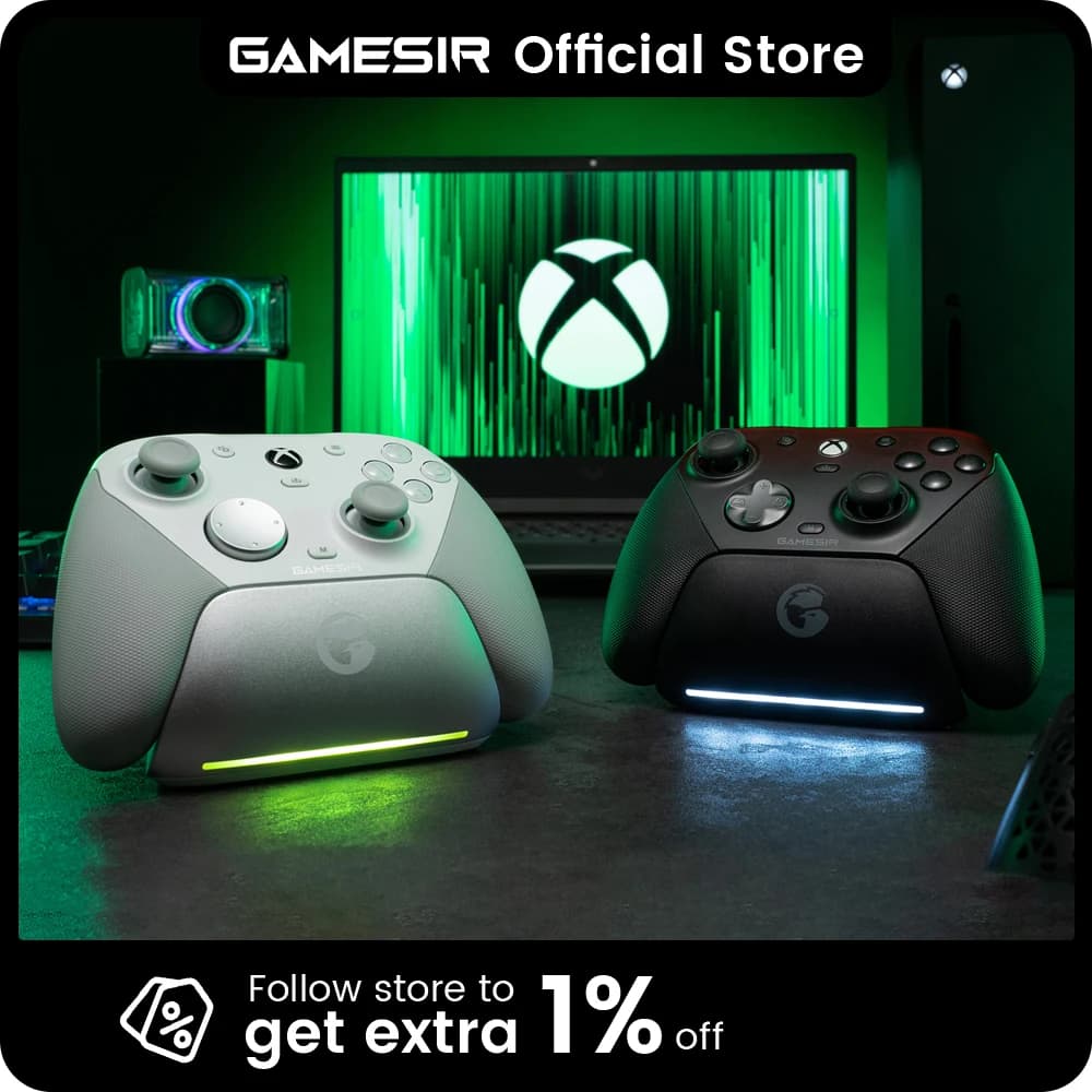 GameSir G7 Pro for Xbox Series X | Controller S with TMR stick, Hall effect triggers, magnetic front panels, gyroscope, smart charging dock